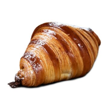 Croissant de xocolata blanca