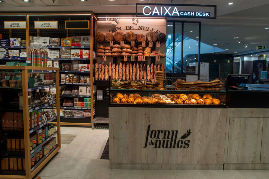 Aparador del Forn de Nulles a l'Espai Gourmet del Corte Inglés de Tarragona