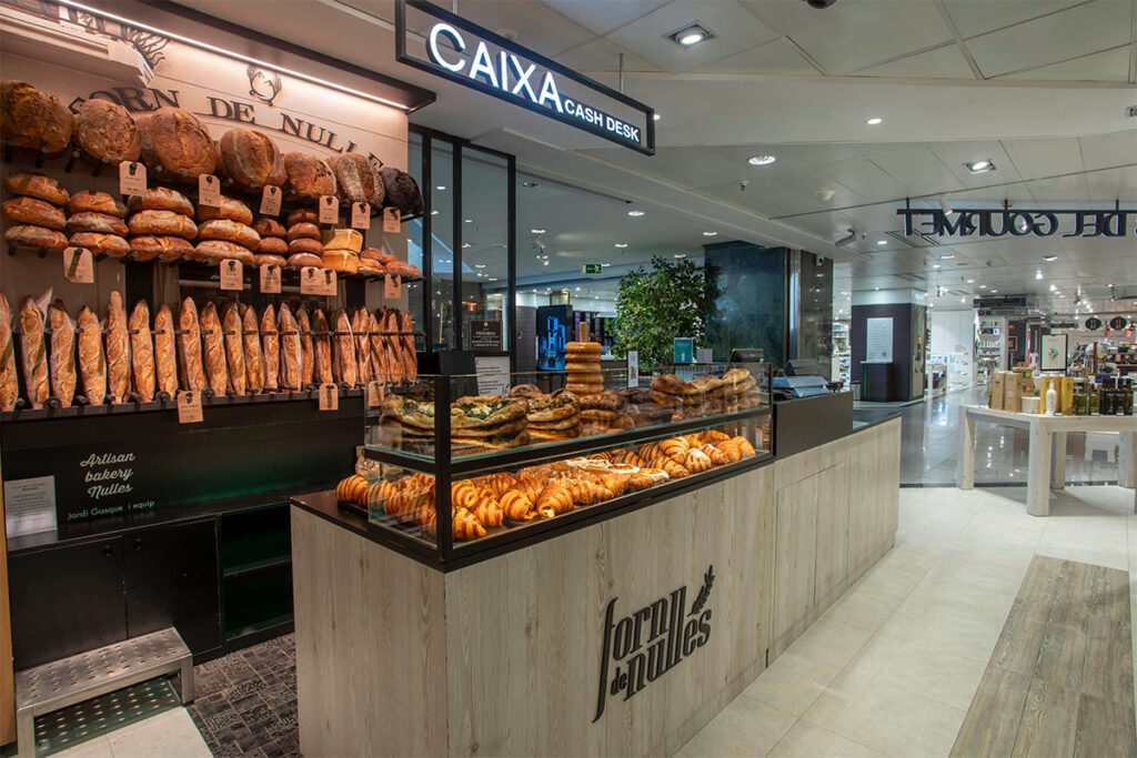 Aparador del Forn de Nulles a l'Espai Gourmet del Corte Inglés de Tarragona