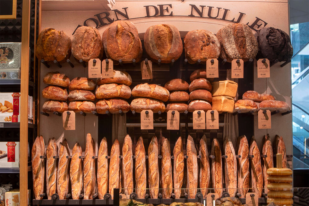 Aparador del Forn de Nulles a l'Espai Gourmet del Corte Inglés de Tarragona