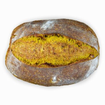 Pa de cúrcuma, avellanes i xia