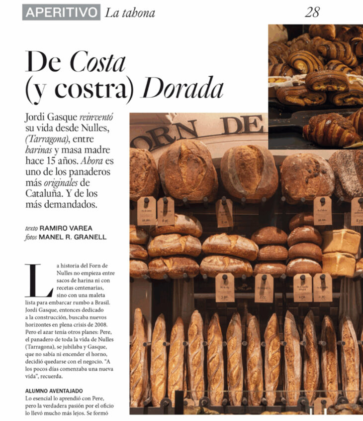 El Forn de Nulles a la revista Gourmet Magazine, del Corte Inglés