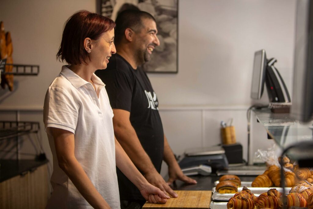 Jordi Gasque i Ioli Fontanals, al Forn de Nulles