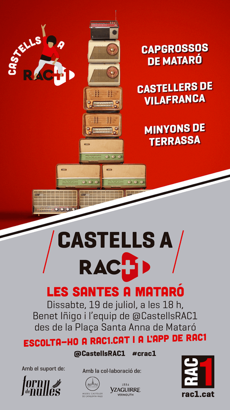 Diada XXX de Castells a Rac1 patrocinada pel forn de Nulles