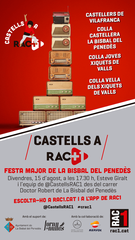 Diada XXX de Castells a Rac1 patrocinada pel forn de Nulles