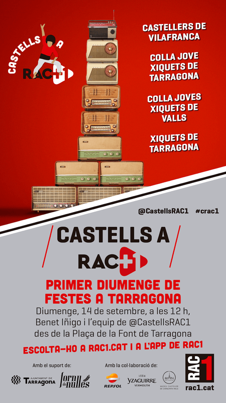 Diada XXX de Castells a Rac1 patrocinada pel forn de Nulles