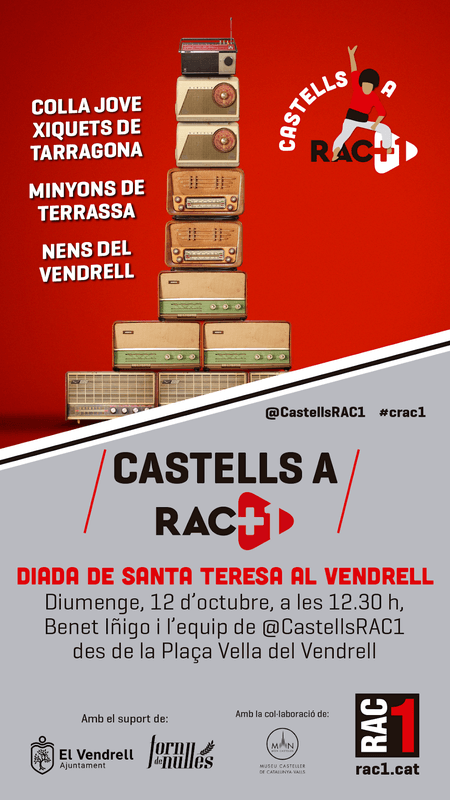 Diada XXX de Castells a Rac1 patrocinada pel forn de Nulles
