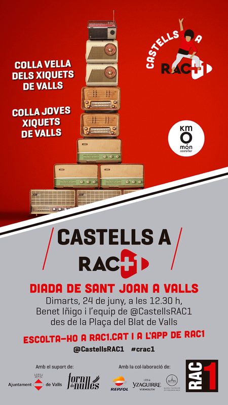 Diada XXX de Castells a Rac1 patrocinada pel forn de Nulles